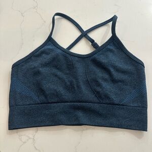 Women's Navy Blue Sports Bra